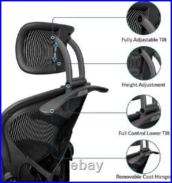 Headrest Attachment Compatible with Herman Miller Aeron Fully Adjustable Height