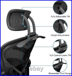 Headrest Attachment Compatible with Herman Miller Aeron Fully Adjustable Height Headrest Attachment Compatible with Herman Miller Aeron Fully Adjustable Height