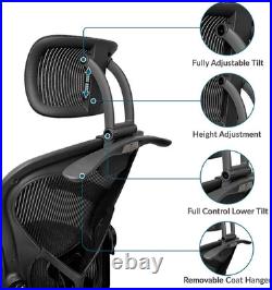 Headrest Attachment Compatible with Herman Miller Aeron Fully Adjustable Height