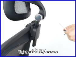 Headrest for Herman Miller Aeron Chair Classic & Remastered, Black/Graphite