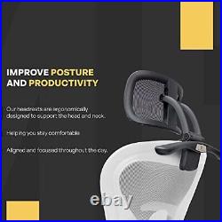 Headrest for Office Chair Headrest Attachment Remastered Aeron Black Onyx