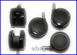 Herman Miller 2.5-Inch Aeron Office Chair Replacement Caster Set for Hard Floor
