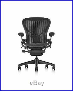 Herman Miller AE213AWBPJG1BBBK3D01 Classic Aeron Chair Size B, Posture Fit