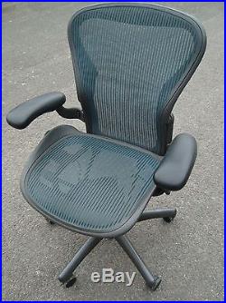 Herman Miller AERON Chair Fully Featured In Jade Green Color Size B