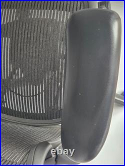 Herman Miller Aeron AE113HWB Black Ergonomic Mesh Office Chair Adjustable Arms