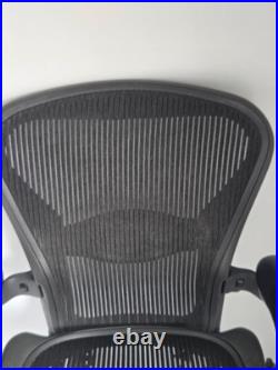 Herman Miller Aeron AE113HWB Black Ergonomic Mesh Office Chair Adjustable Arms
