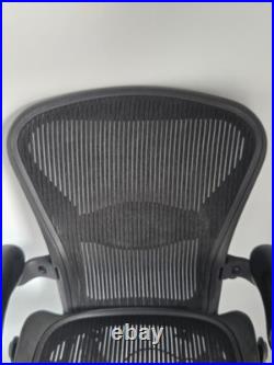 Herman Miller Aeron AE113HWB Black Ergonomic Mesh Office Chair Adjustable Arms
