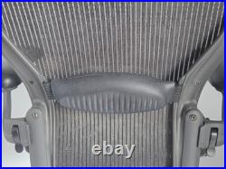Herman Miller Aeron AE113HWB Black Ergonomic Mesh Office Chair Adjustable Arms
