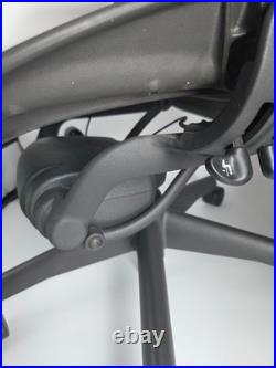Herman Miller Aeron AE113HWB Black Ergonomic Mesh Office Chair Adjustable Arms