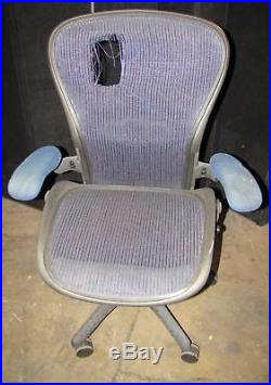 ^^ Herman Miller Aeron Adjustable Blue Large Chair Parts/repair (ar43)