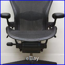 Herman Miller Aeron B Chair Fully Loaded Carbon Black 2009 AE113AWBAJ