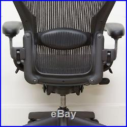 Herman Miller Aeron B Chair Fully Loaded Carbon Black 2011 AE113AWBAJ