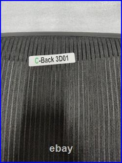 Herman Miller Aeron Back Rest New 3D01 Frame Size B Black Mesh
