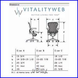 Herman Miller Aeron Basic Ergonomic Home Office Desk Task Chair Size C No Arms