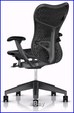 Herman Miller (Aeron) Black Mesh Mirra 2 Chair with Lumbar Support