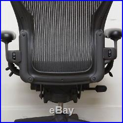 Herman Miller Aeron C Chair Fully Loaded Carbon Black 2002 AE123AWCAJ EXTE