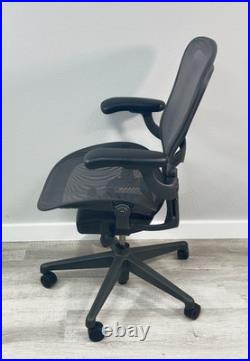 Herman Miller Aeron C Graphite Single Function Arms Adj. Remastered withLumbar