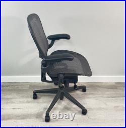 Herman Miller Aeron C Graphite Single Function Arms Adj. Remastered withLumbar