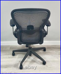 Herman Miller Aeron C Graphite Single Function Arms Adj. Remastered withLumbar