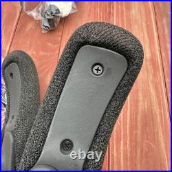 Herman Miller Aeron Chair Adjustable Swivel Tweed Woven Arm Pair