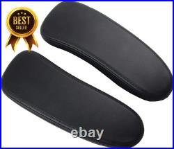 Herman Miller Aeron Chair Arm Pads Leather Replacement Caps Pair Armpad Covers