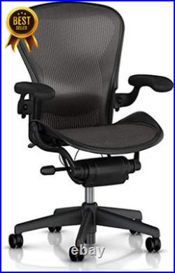 Herman Miller Aeron Chair Arm Pads Leather Replacement Caps Pair Armpad Covers