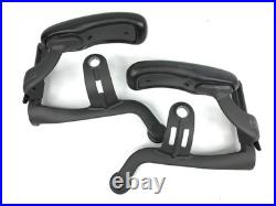 Herman Miller Aeron Chair Arm Yoke with Armrest Pad, Left & Right Pair Flip Lever