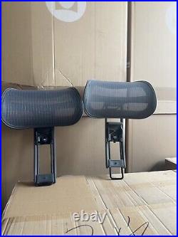 Herman Miller Aeron Chair Atlas Headrest New Fits A B C Size -Graphite DarkGrey