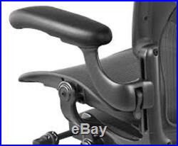 Herman Miller Aeron Chair, Black Fabric, Black Frame, Size C