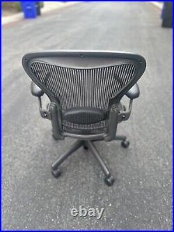 Herman Miller Aeron Chair Classic Size B Fully Loaded (Black Chair) Lumbar