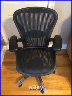 Herman Miller Aeron Chair Fully Adjustable Size B, Lumbar
