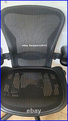 Herman Miller Aeron Chair Fully Loaded Computer Chair Graphite