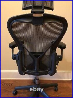 Herman Miller Aeron Chair Fully Loaded with Posturefit and Headrest (Size B)