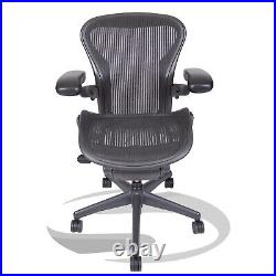 Herman Miller Aeron Chair Fully Loaded with Tab Size A Graphite