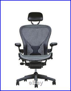 Herman Miller Aeron Chair, Headrest, Size B, All Features, Adjustable Posturefit