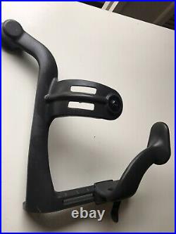 Herman Miller Aeron Chair Left Hand Swing Arm/Yoke Replacement Graphite