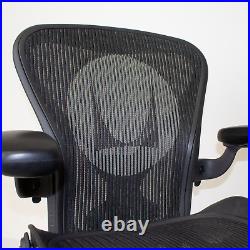 Herman Miller Aeron Chair Logo Back Posturefit Fully Loaded Rare