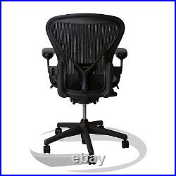Herman Miller Aeron Chair Logo Back Posturefit Fully Loaded Rare