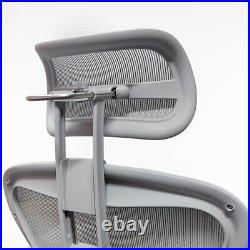 Herman Miller Aeron Chair Mesh Headrest New Fits A B C Size White Mineral