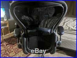 Herman Miller Aeron Chair Open Box Size B Fully Loaded hardwood caster