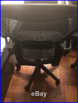 Herman Miller Aeron Chair Open Box Size B Fully Loaded hardwood caster