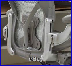 Herman Miller Aeron Chair PostureFit Posture Fit Smoke Titanium Lumbar Support