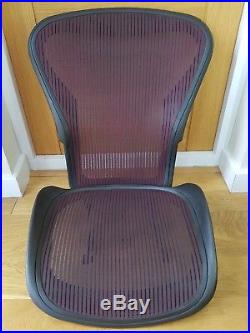 Herman Miller Aeron Chair Red Mesh Set in Size B Seat Pan and Back Set