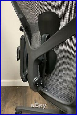 Herman Miller Aeron Chair Remastered New Graphite Size B 12 Year Warranty