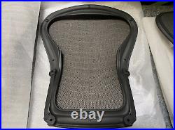 Herman Miller Aeron Chair Replacement Backrest 4E02 G1 Wave Hematite Med Size B