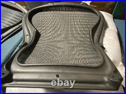 Herman Miller Aeron Chair Replacement Backrest 4M01 Tuxedo Grey Blk Large Size C