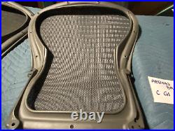 Herman Miller Aeron Chair Replacement Backrest 4M02 Tuxedo Blue Blk Large Size C