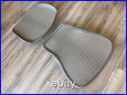 Herman Miller Aeron Chair Replacement Seat & Back Tuxedo White Gold Large Size C