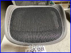 Herman Miller Aeron Chair Replacement Seat Pan Large Size C frame Graphite mesh