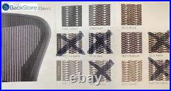 Herman Miller Aeron Chair Replacement Seat back 3D15 Graphite Large Plat Size C